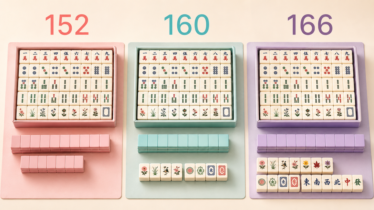 152 vs. 160 vs. 166 Mahjong Tiles: What’s the Difference?