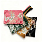 Velvet Embroidered Mahjong Pouch