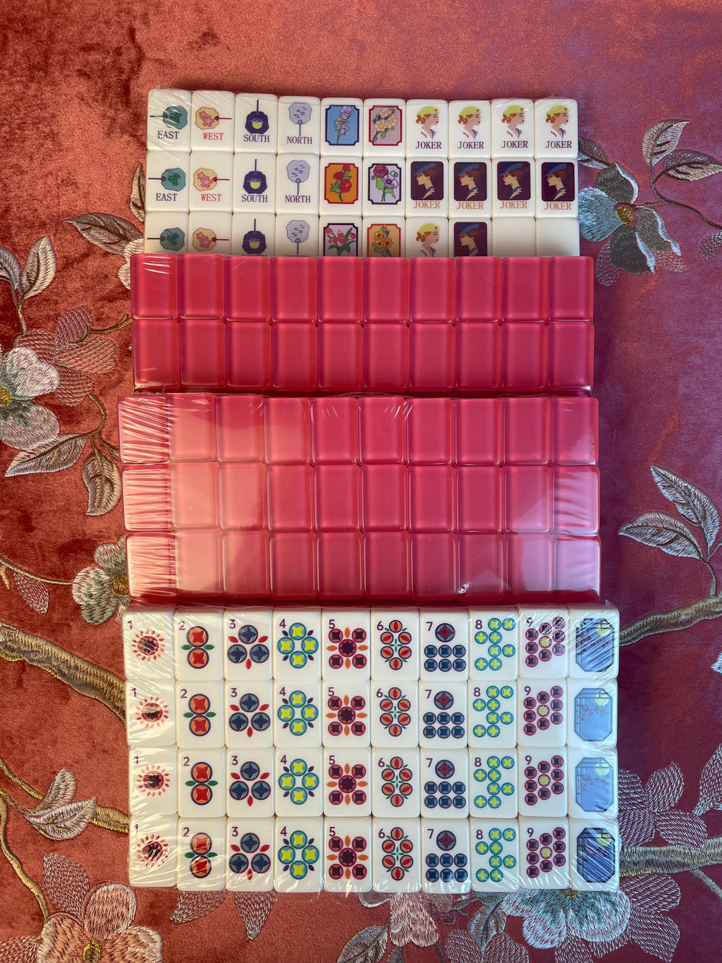 Heirloom Rose American Mahjong Set