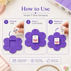 Floral American Mahjong Current Discard Tile Holder – Pink or Purple
