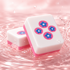 Sea of Flowers Floating American Mahjong Set – 3D Printed Floral Pool Mahjong Tiles for Summer Game Night