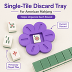 Floral American Mahjong Current Discard Tile Holder – Pink or Purple