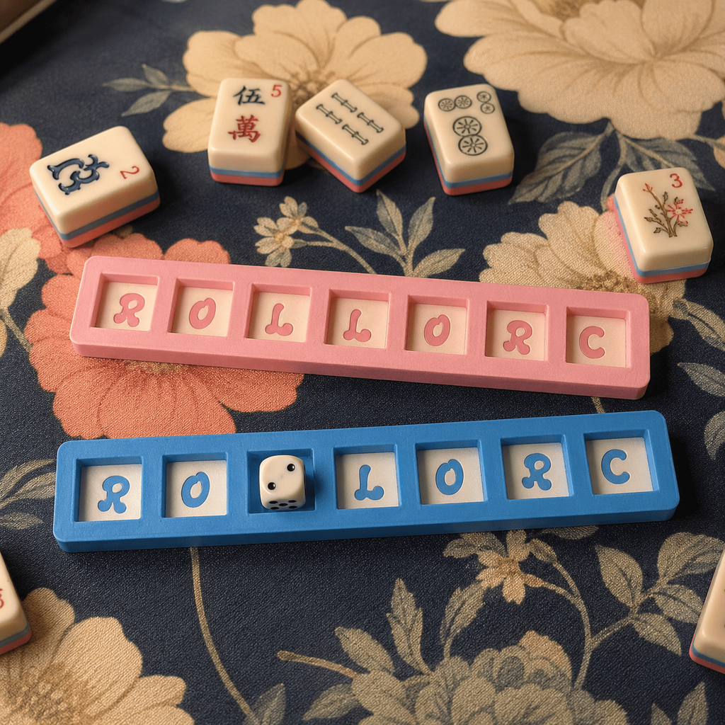 1pc American Mahjong Charleston Tracker, ROLLORC 7-Position Passing Guide, Multiple Colors