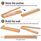 Opus Wooden Mahjong Rack & Magnetic Pusher — 19″
