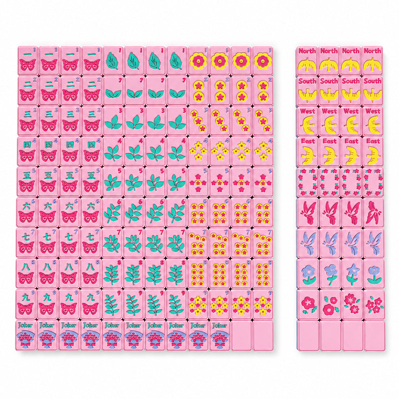 Floral Butterfly Floating Mahjong – Opus Mahjong floating American mahjong set