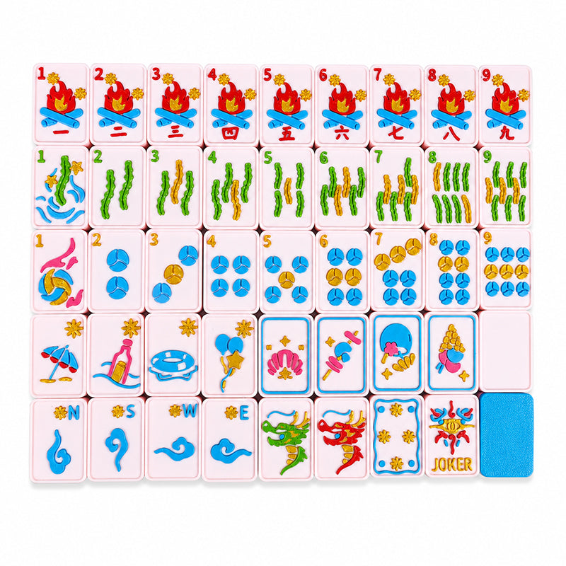 Summer Beach Floating Mahjong – Opus Mahjong floating American mahjong set