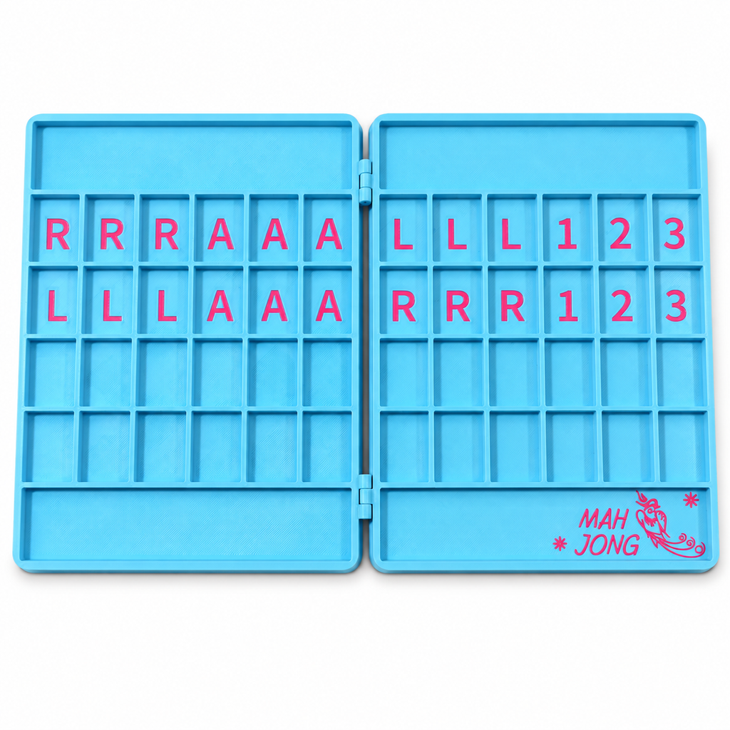 American Mahjong Folding Solo Practice Board – Bird Design