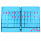 American Mahjong Folding Solo Practice Board – Bird Design