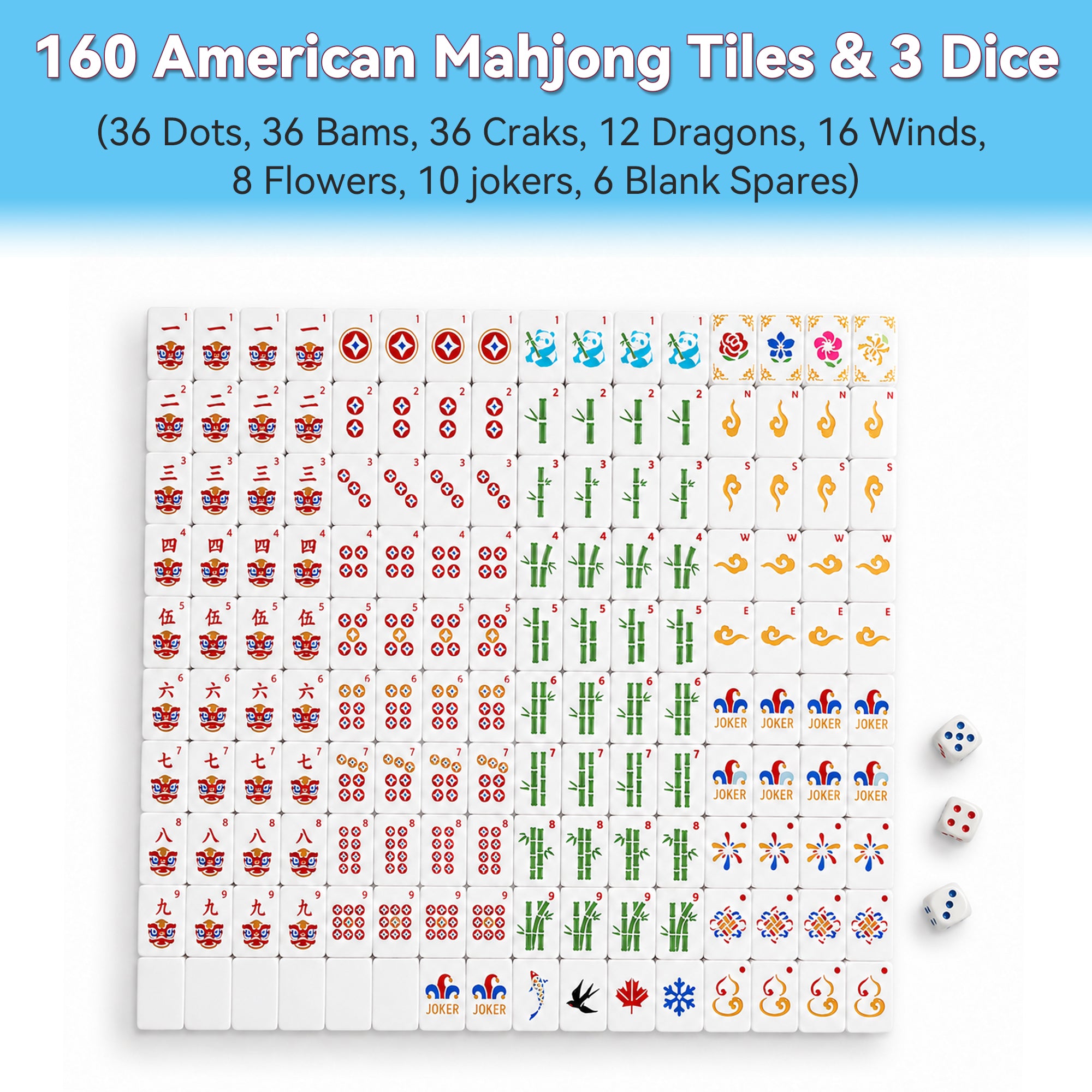 Floating Classic Mahjong – Opus Mahjong floating American mahjong set