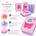 Floral Butterfly Floating Mahjong – Opus Mahjong floating American mahjong set