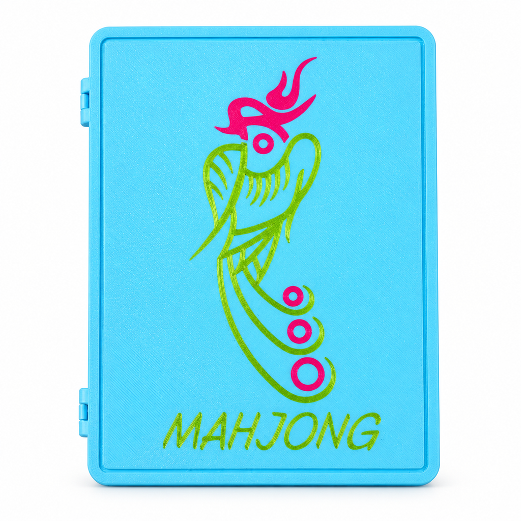 American Mahjong Folding Solo Practice Board – Bird Design
