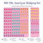 Floral Butterfly Floating Mahjong – Opus Mahjong floating American mahjong set