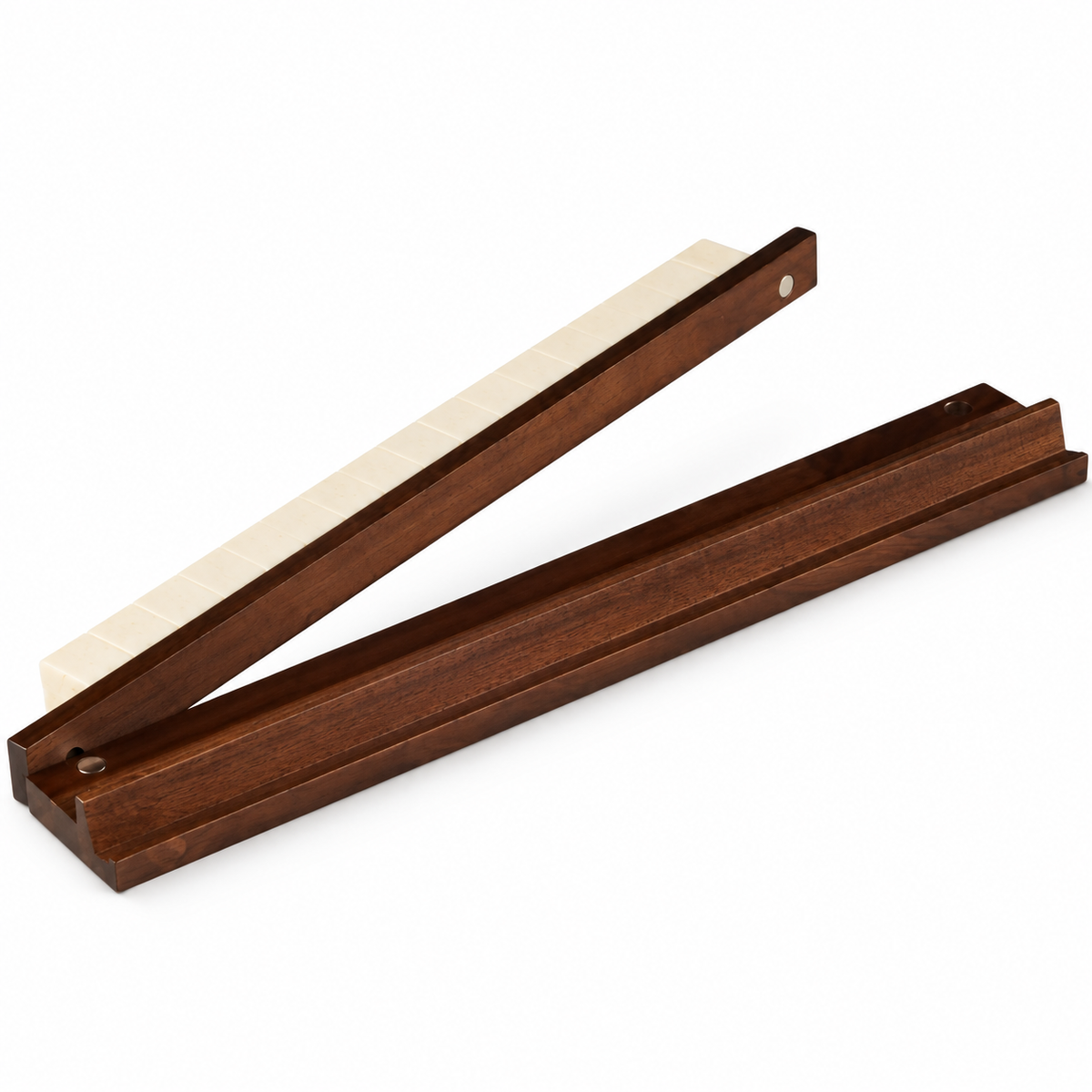 Walnut Folding Mahjong Tile Rack