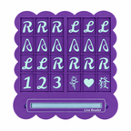 1pc Personalized American Mahjong Practice Board – Custom Name Line Reader & Solo Training Aid for Beginners