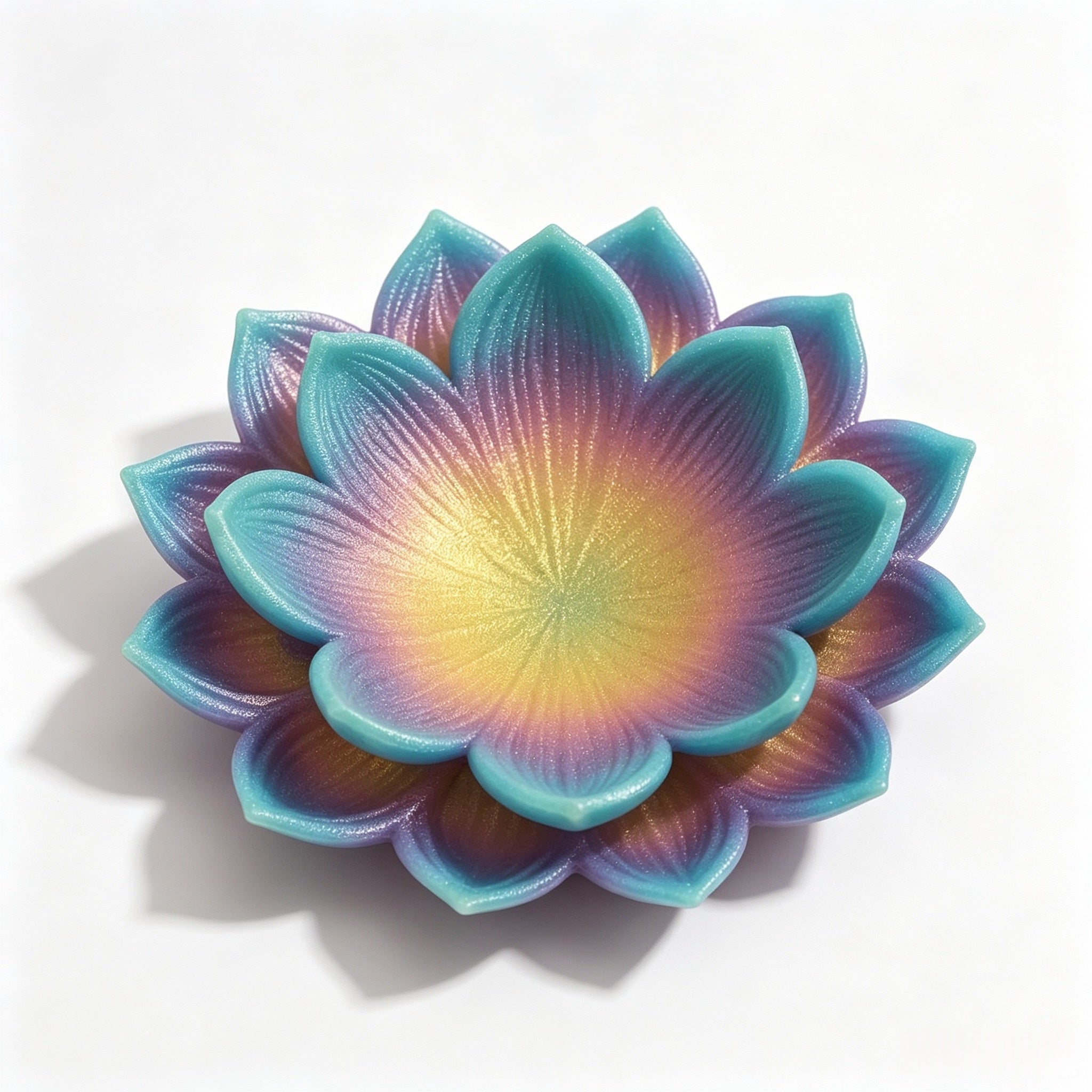 Lotus Mahjong Dice Tray | 3D-Printed Flower Dice Holder