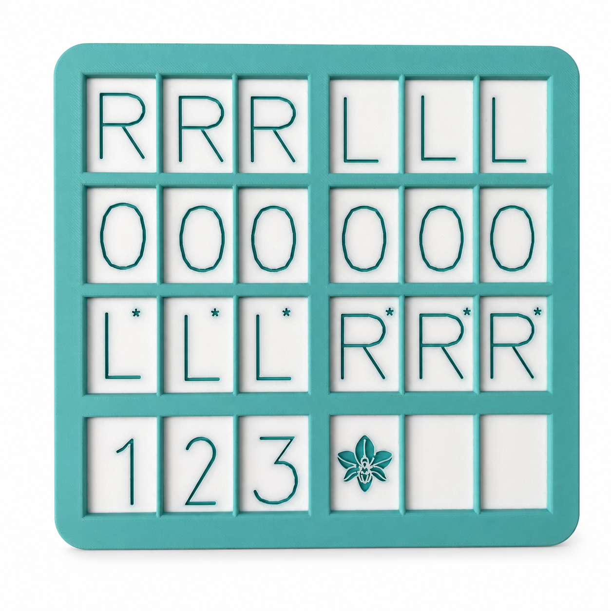 1pc Orchid American Mahjong Practice Board | Charleston Training Tray