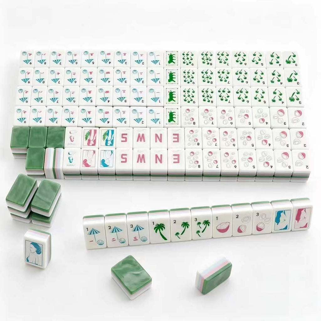Jade Beauty American Mahjong Set – Jade-Inspired Coastal Designer Tiles