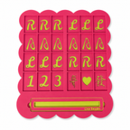 1pc Personalized American Mahjong Practice Board – Custom Name Line Reader & Solo Training Aid for Beginners