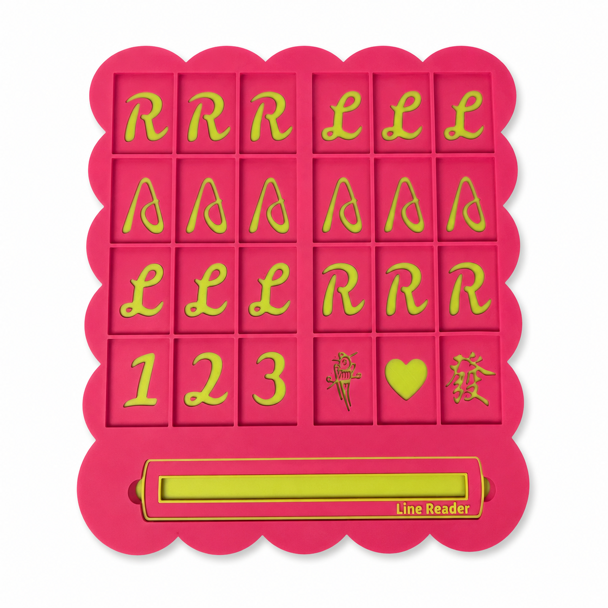 1pc Personalized American Mahjong Practice Board – Custom Name Line Reader & Solo Training Aid for Beginners
