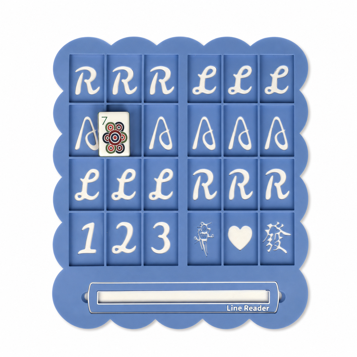 1pc Personalized American Mahjong Practice Board – Custom Name Line Reader & Solo Training Aid for Beginners