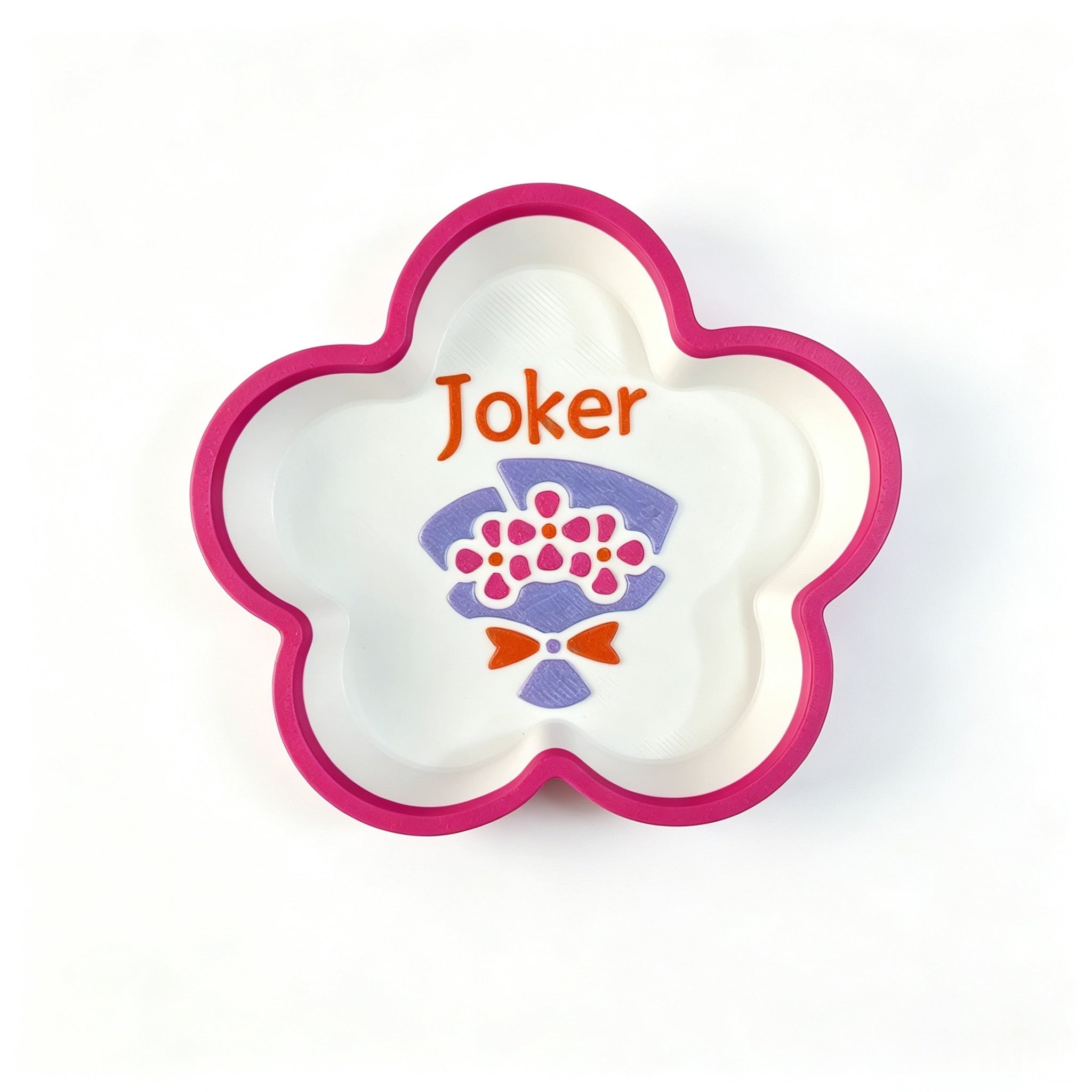 Flower American Mahjong Dice Tray | Floral Joker Dice Holder