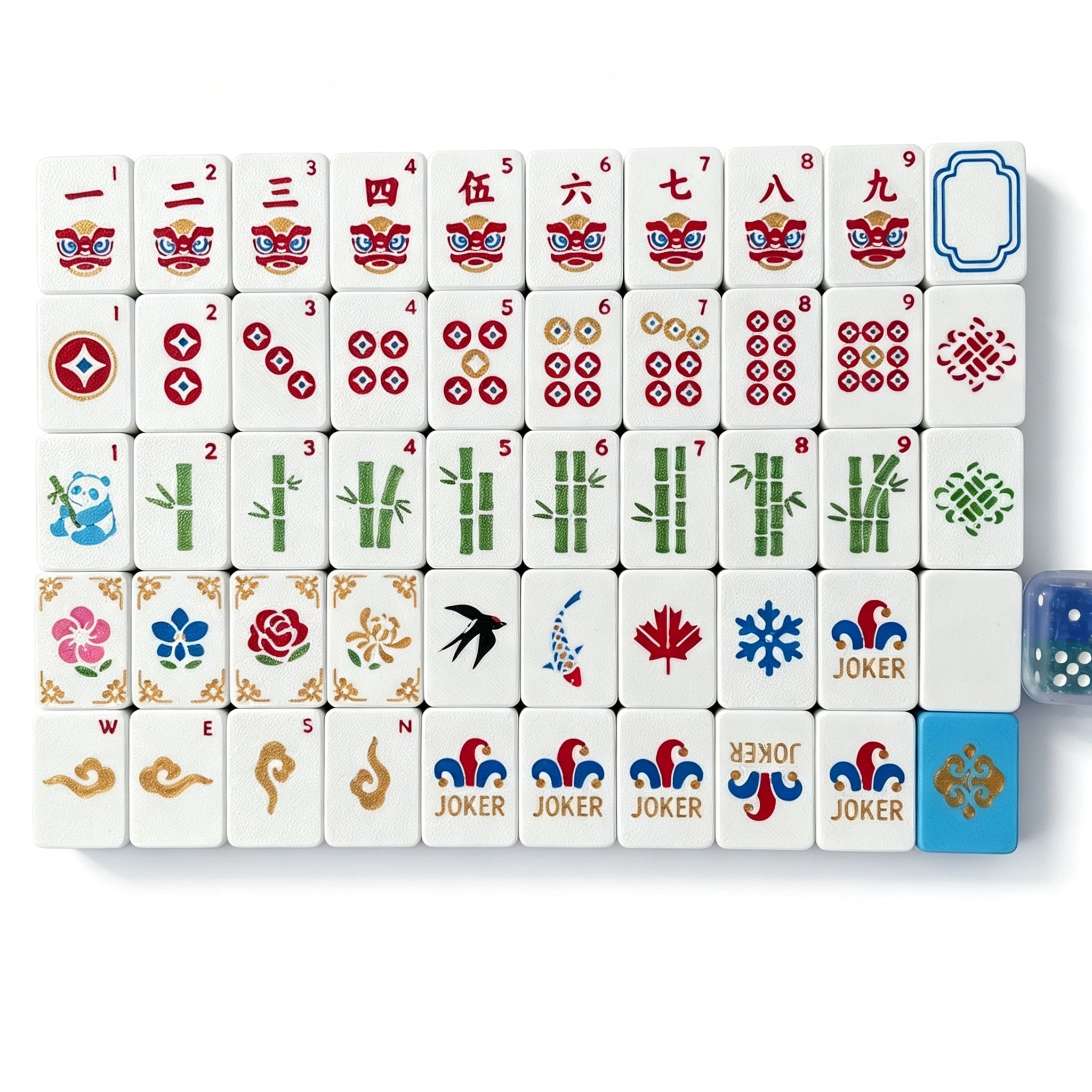 Floating American Mahjong Set | Pool-Friendly 160 Tile Set
