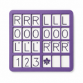 1pc Orchid American Mahjong Practice Board | Charleston Training Tray