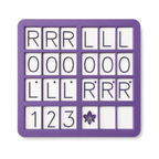 1pc Orchid American Mahjong Practice Board | Charleston Training Tray