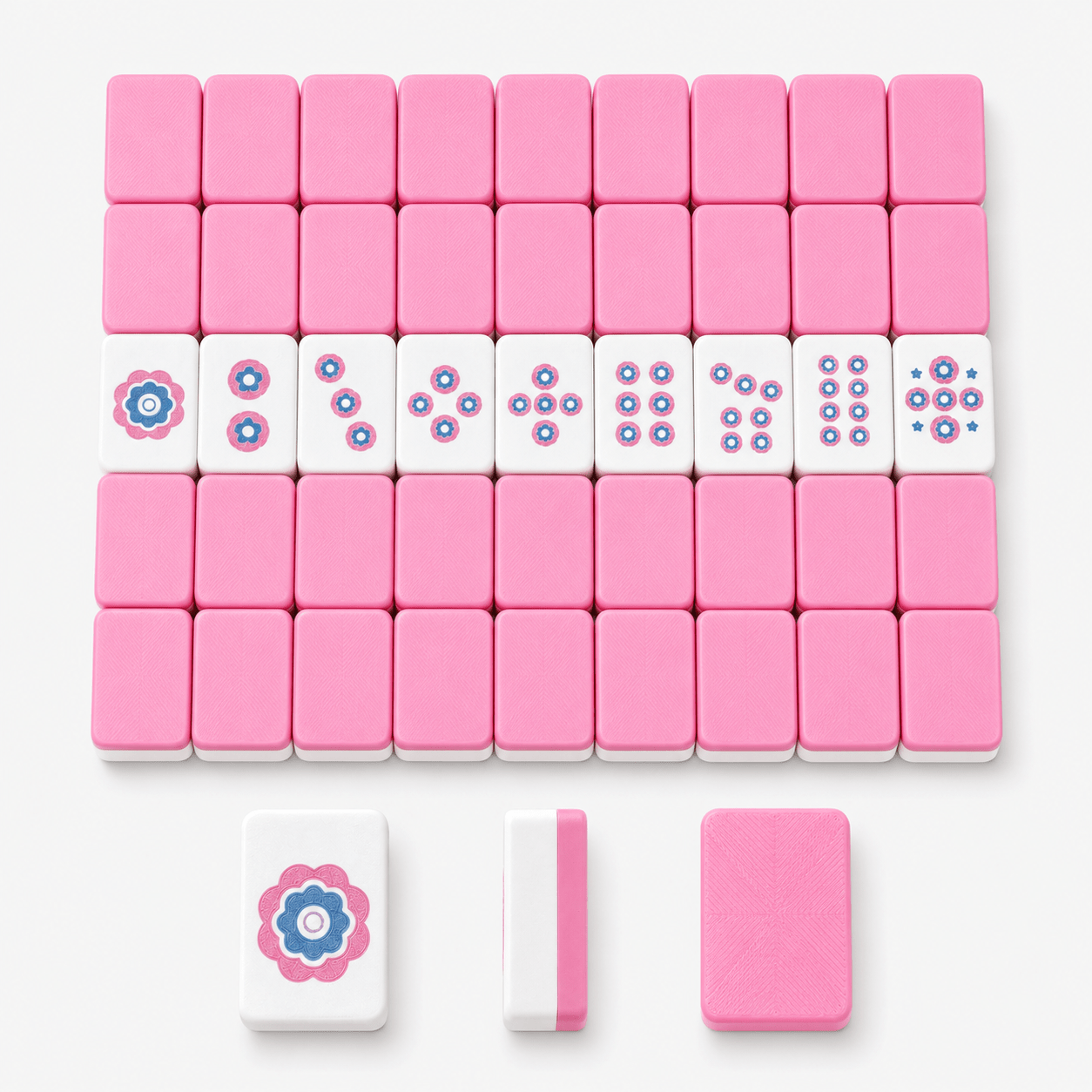 Sea of Flowers Floating American Mahjong Set – 3D Printed Floral Pool Mahjong Tiles for Summer Game Night