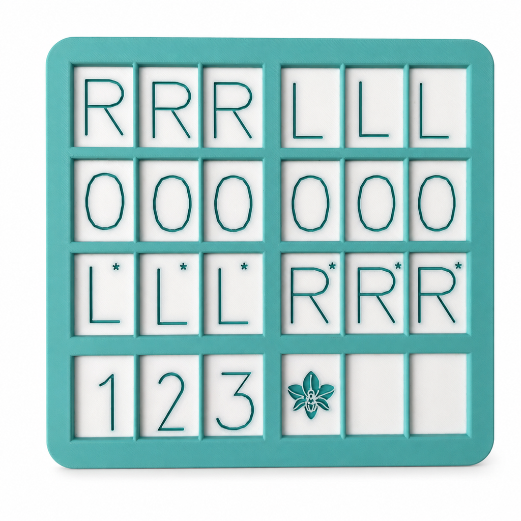 1pc Orchid American Mahjong Practice Board | Charleston Training Tray