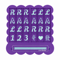 1pc Personalized American Mahjong Practice Board – Custom Name Line Reader & Solo Training Aid for Beginners