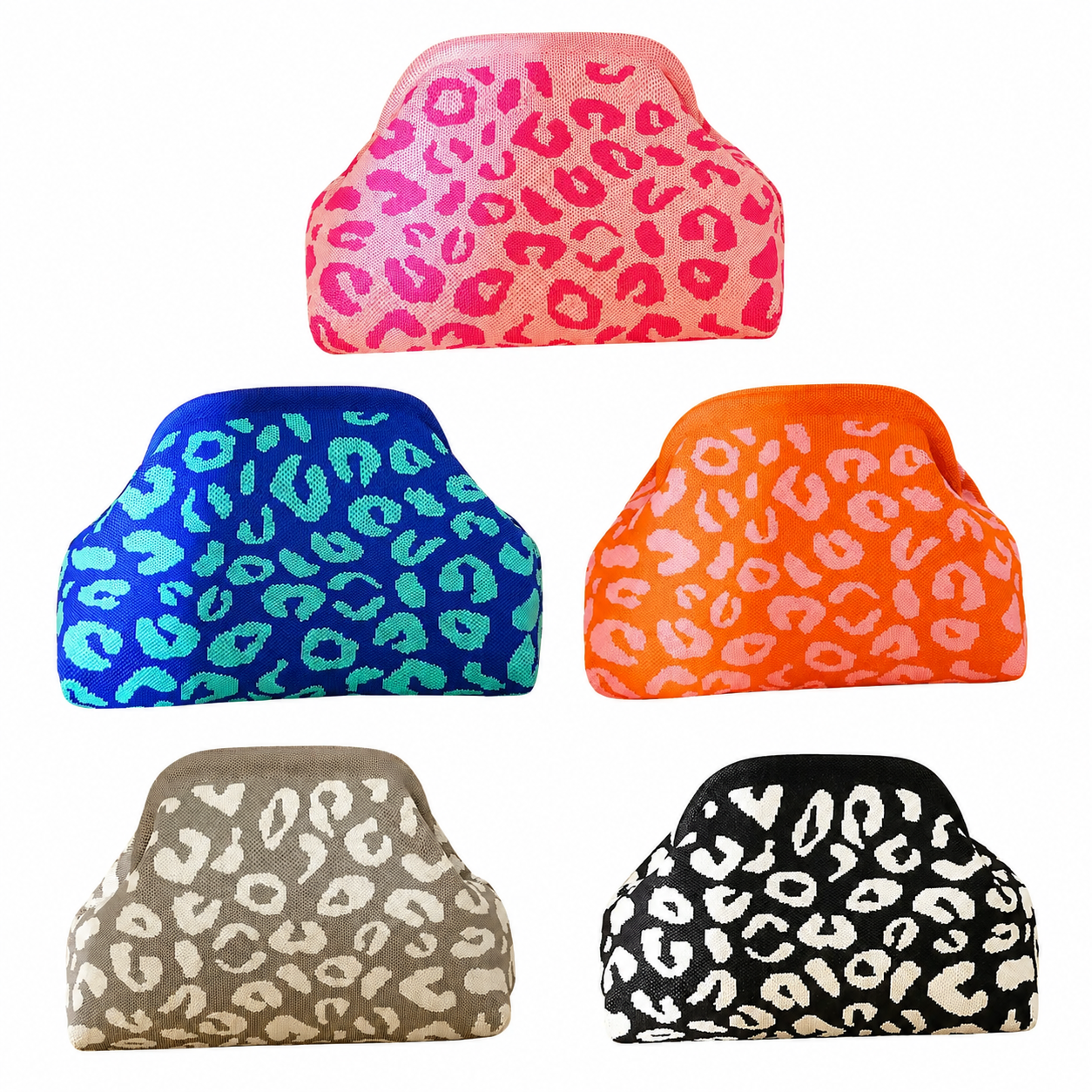 Leopard Print American Mahjong Tile Bag – Wide Open Mahjong Storage Bag, 5 Colors
