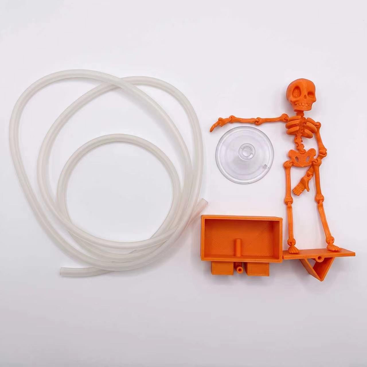 Gold Dancing Skeleton Aquarium Bubbler Air Stone Fish Tank Halloween Ornament