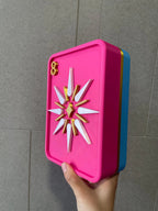 7.7-Inch Giant Mahjong Tile Decor, Oversized 3D-Printed American Mahjong Display, 2 Styles