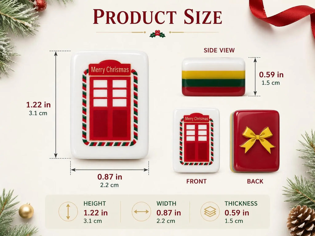 Christmas American Mahjong Set – Holiday Mahjong Tiles for Festive Game Night