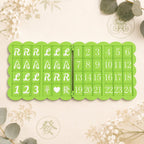 1pc Foldable American Mahjong Practice Board – Solo Charleston Trainer with 24 Numbered Slots