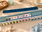 Ocean-Themed American Mahjong Set, Coastal Beach Mahjong Tiles for Game Night, Vacation & Mahjong Lovers