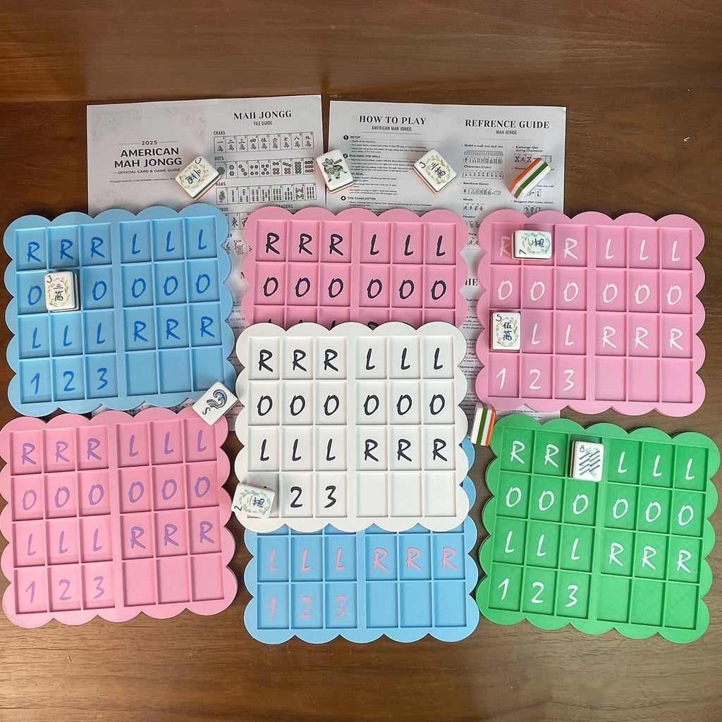 1pc American Mahjong Solo Practice Board + Guide