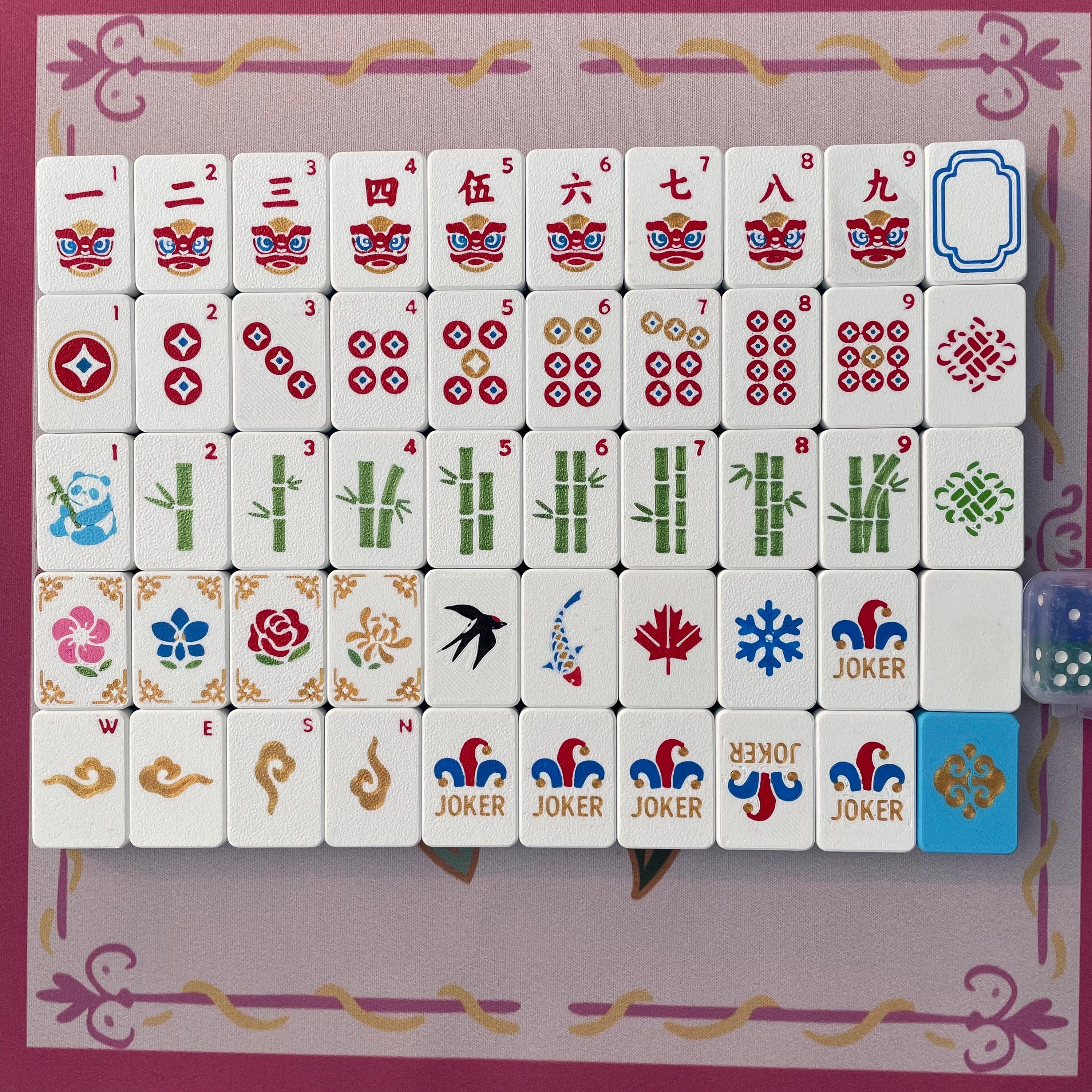 Floating American Mahjong Set | Pool-Friendly 160 Tile Set