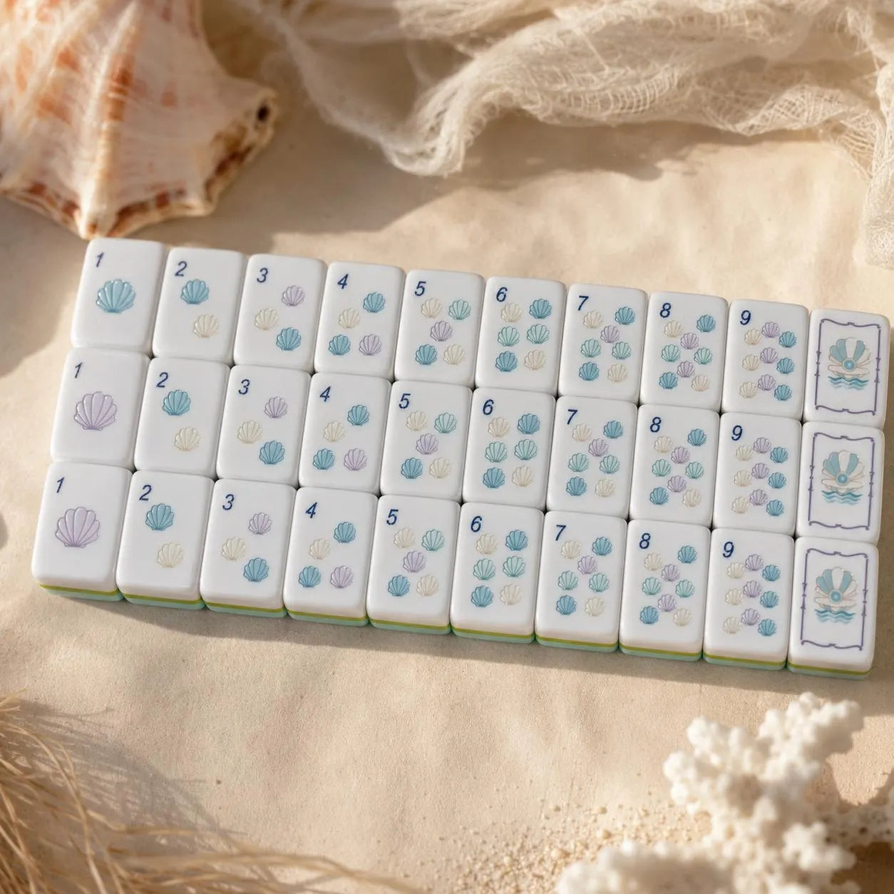 Ocean-Inspired American Mahjong Set | Layered Acrylic Mahjong Tiles