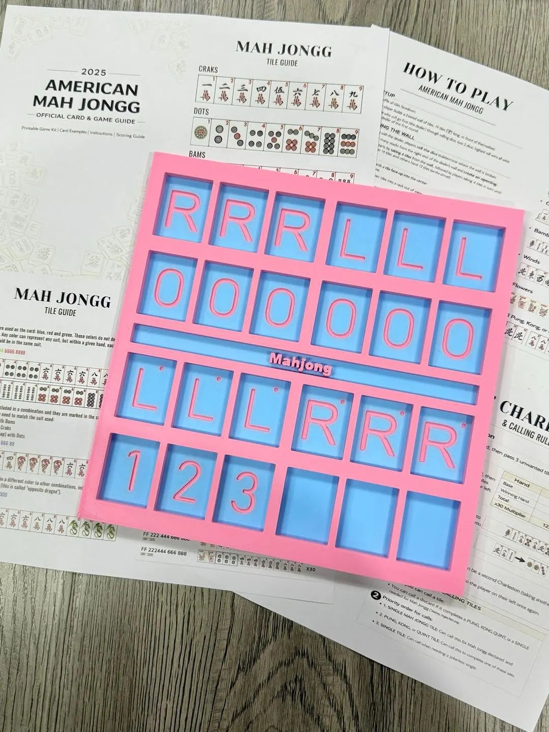 American Mahjong Solo Practice Board – RLO Charleston Trainer