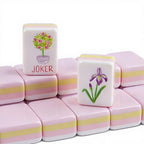 Blush Garden American Mahjong Set – Pink Floral Mahjong Tiles