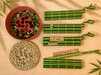 Bamboo-Inspired Mahjong Rack & Pusher Set – American Mahjong Tile Holders