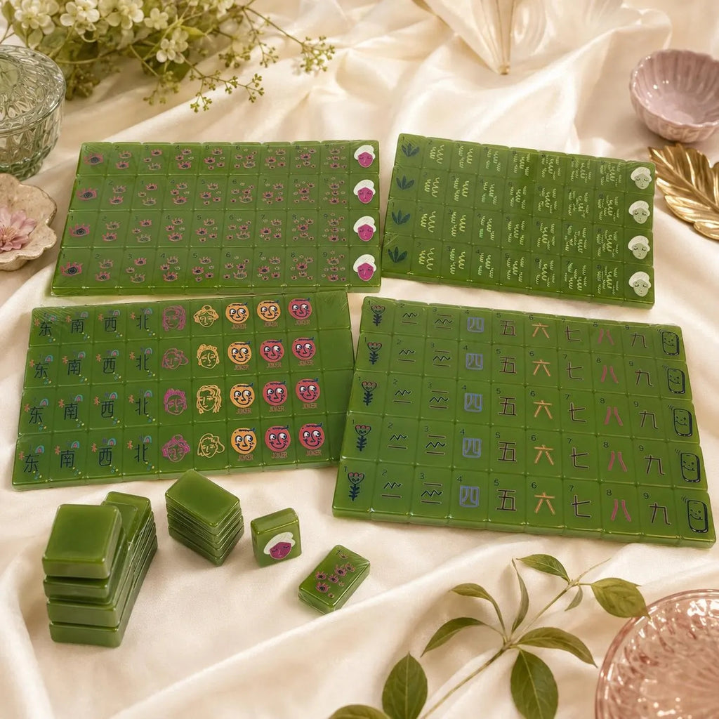 Olive Muse Acrylic American Mahjong Set