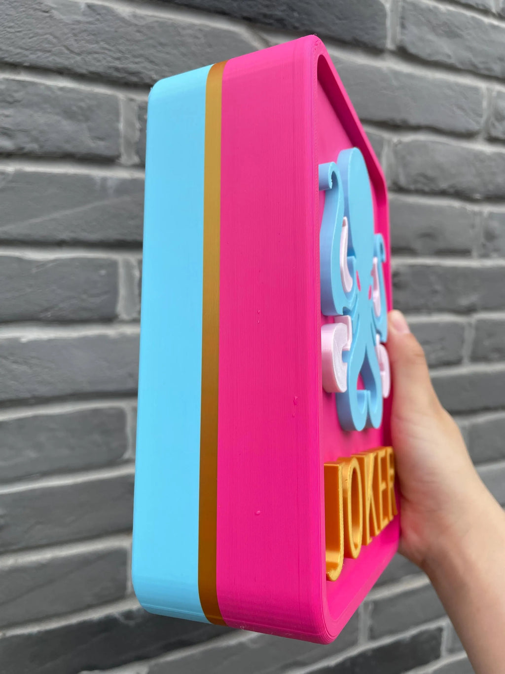 7.7-Inch Giant Mahjong Tile Decor, Oversized 3D-Printed American Mahjong Display, 2 Styles