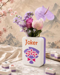 Mahjong Joker Tile Vase | American Mahjong Flower Centerpiece