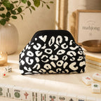 Leopard Print American Mahjong Tile Bag – Wide Open Mahjong Storage Bag, 5 Colors