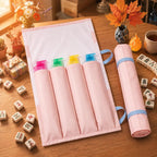 Mahjong Rack & Pusher Storage Bag | 4-Pocket Roll-Up Organizer