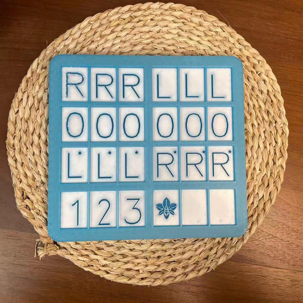 1pc Orchid American Mahjong Practice Board | Charleston Training Tray