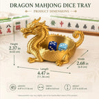 Dragon American Mahjong Dice Tray – 3D Printed Mahjong Accessory